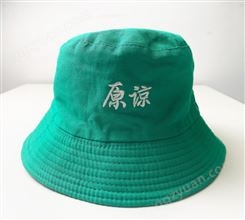 金也盟 新款渔夫帽百搭双面帽子 四季款印花绿色原谅遮阳帽