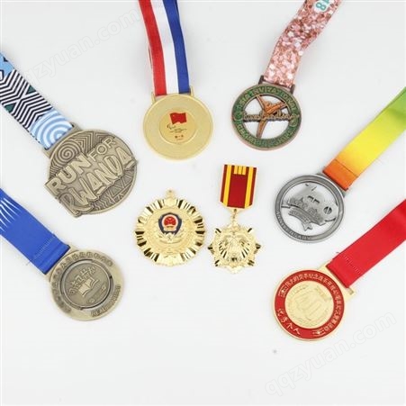 创意礼品金属烤漆奖牌定制 企业跑步比赛荣誉奖章 活动礼品挂牌