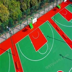 坤温体育 水性双组份硅pu 安全环保 上硬下弹 室外篮球场