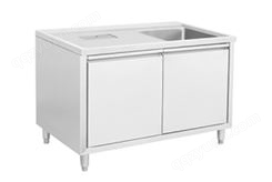振宏厨具 商用家用不锈钢水池 星盆柜带滴水槽