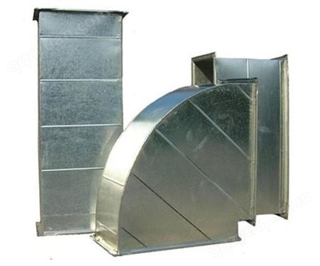 振宏厨具 铁皮方管角铁法兰共板空调消防排烟通风安装 不锈钢风管