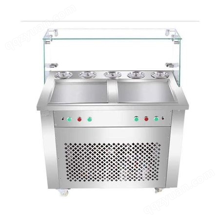 振宏厨具 全自动商用平锅单锅水果汁冰激凌球  炒冰机