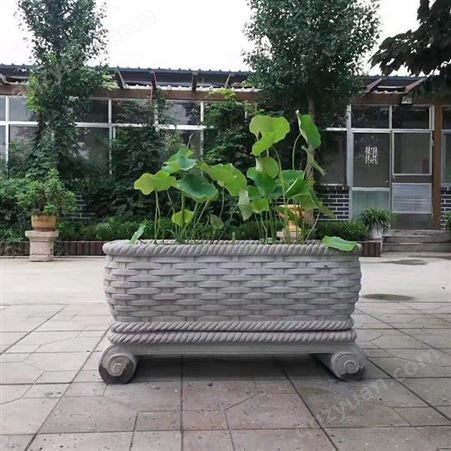 仿木花箱 花架出售水泥制品制作 适用于公园、亭子 鹏程园林