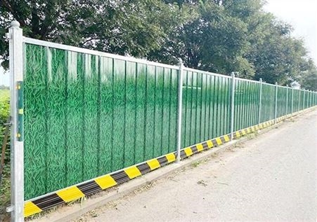 遂宁铁皮施工围挡板泡沫夹板PVC蓝色新型市政围栏装配式围栏