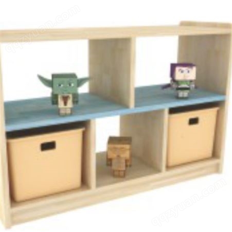 梦航玩具供应幼儿园教室设计布置 配套橡木系列儿童专用书包柜2层分区柜