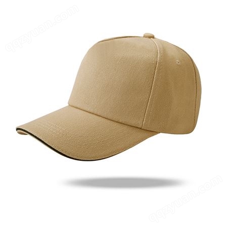 H122纯棉7×7超厚纱卡五片帽定制帽子义工太阳帽定制logo