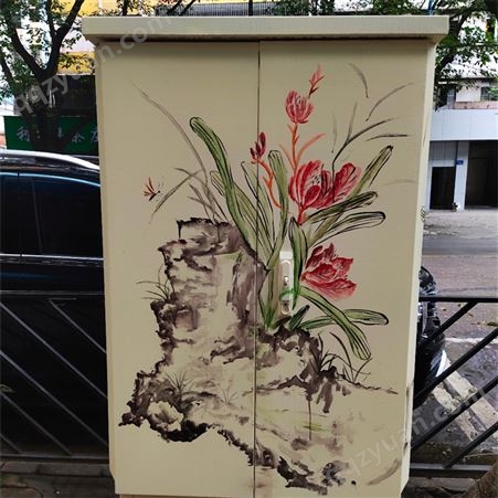 城市街道电箱彩绘 户外美化涂鸦 丙烯材质可定制
