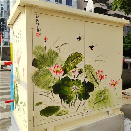 城市街道电箱彩绘 户外美化涂鸦 丙烯材质可定制