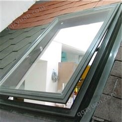 厂家铝合金天窗 美式高边框天窗 美式平顶窗 地下室采光井天窗