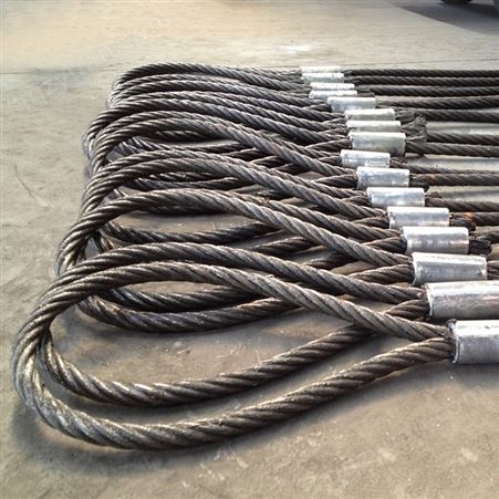 超力钢绳 起重钢丝绳6*37+FC-15mm 编头吊索具 18*6米 按需定制 厂家发货
