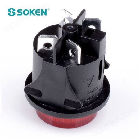 SOKEN 按钮开关 PS18-16-2 大电流 带防水帽 圆形圆型