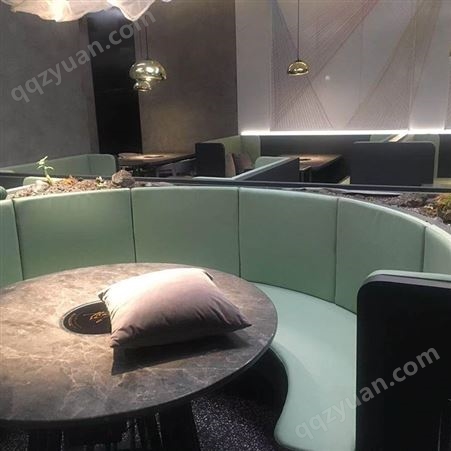 软包 KTV咖啡厅奶茶饮品店卡座 西餐厅餐馆生态免漆板软装沙发