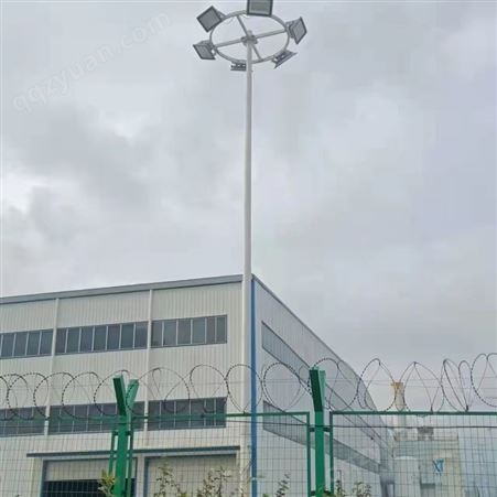 桂林灵川6米7米8米球场灯杆太阳能道路灯整体镀锌