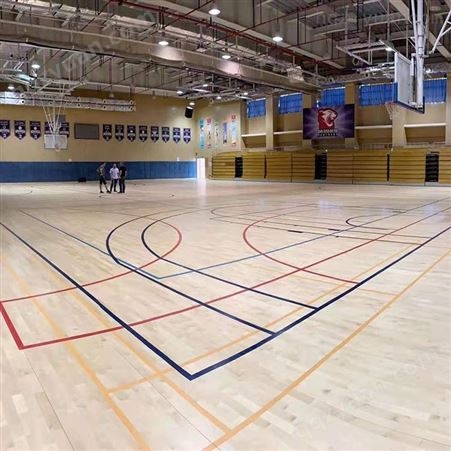体育木地板 篮球场运动地板 武汉运动木地板价格 泰立s0155