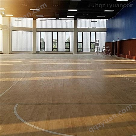 室内运动地板批发 双龙骨运动木地板 黄石羽毛球馆运动木地板安装 泰立G0183