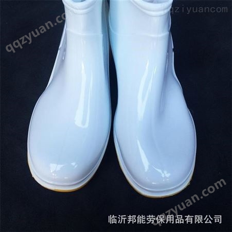 雨利王食品厂白色雨鞋低帮男女防水耐油卫生短筒防滑劳保水鞋胶鞋